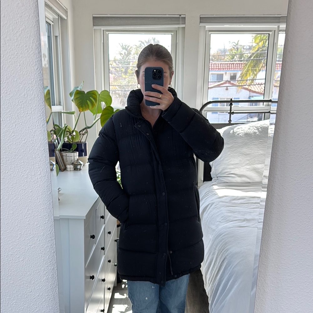 TNA “Superpuff” Mid Black Puffer Jacket